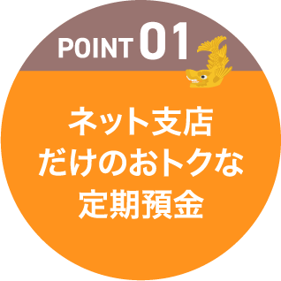 POINT01 ネット支店だけのおトクな定期預金