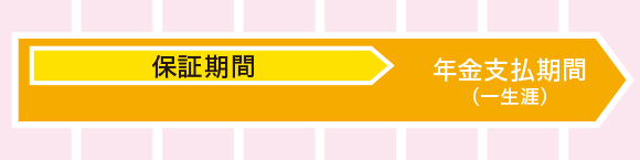 保証期間付終身保険の図