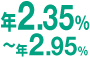 年2.35%〜年2.95%